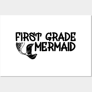 First Grade Teacher - First Grade Mermaid Posters and Art